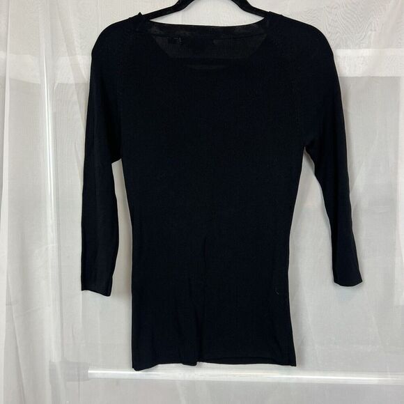 Ziani Couture sheer knit embroidered long sleeve Medium beaded whimsigoth y2k - Picture 6 of 6